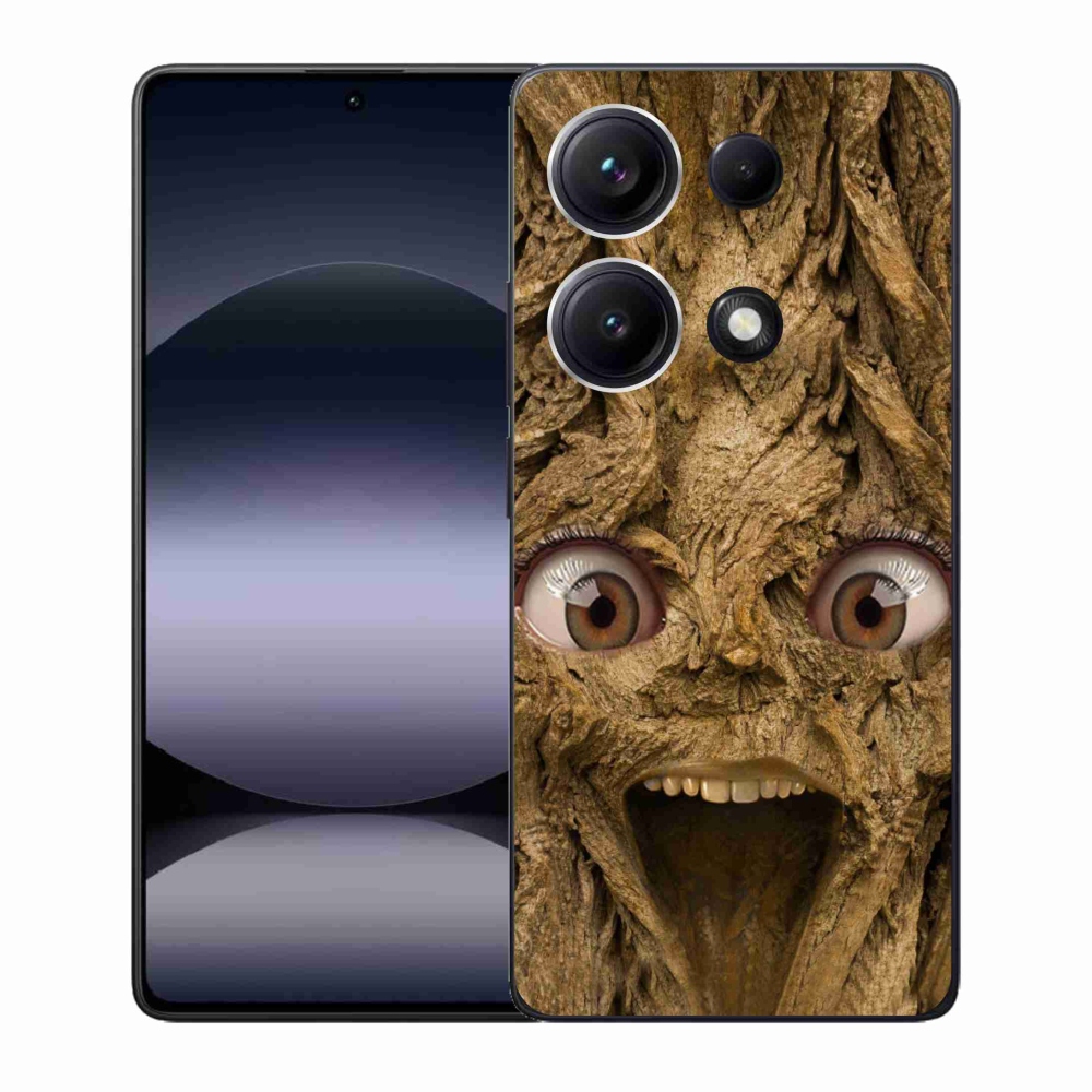 Gél borítás mmCase a Xiaomi Redmi Note 14S-hez - vidám fa szemekkel