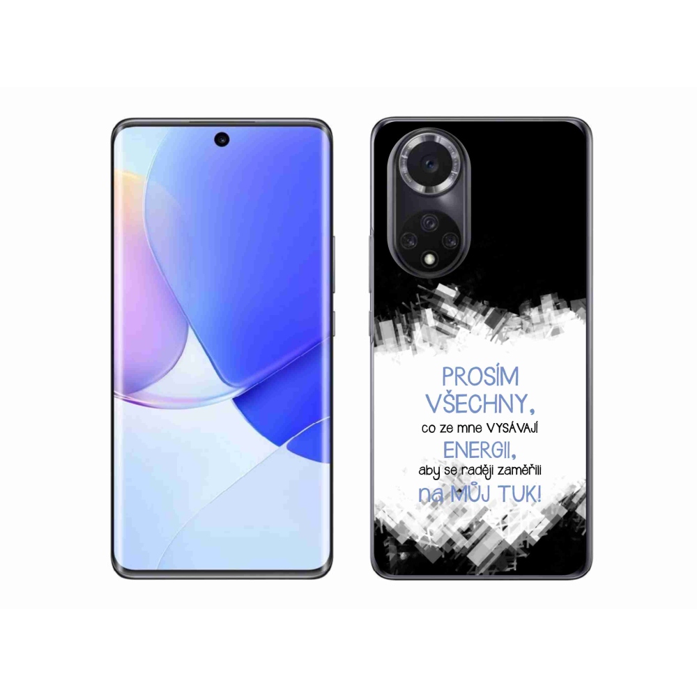 Zselés borító mmCase a Honor 50-hez - vicces szöveg 1 kék