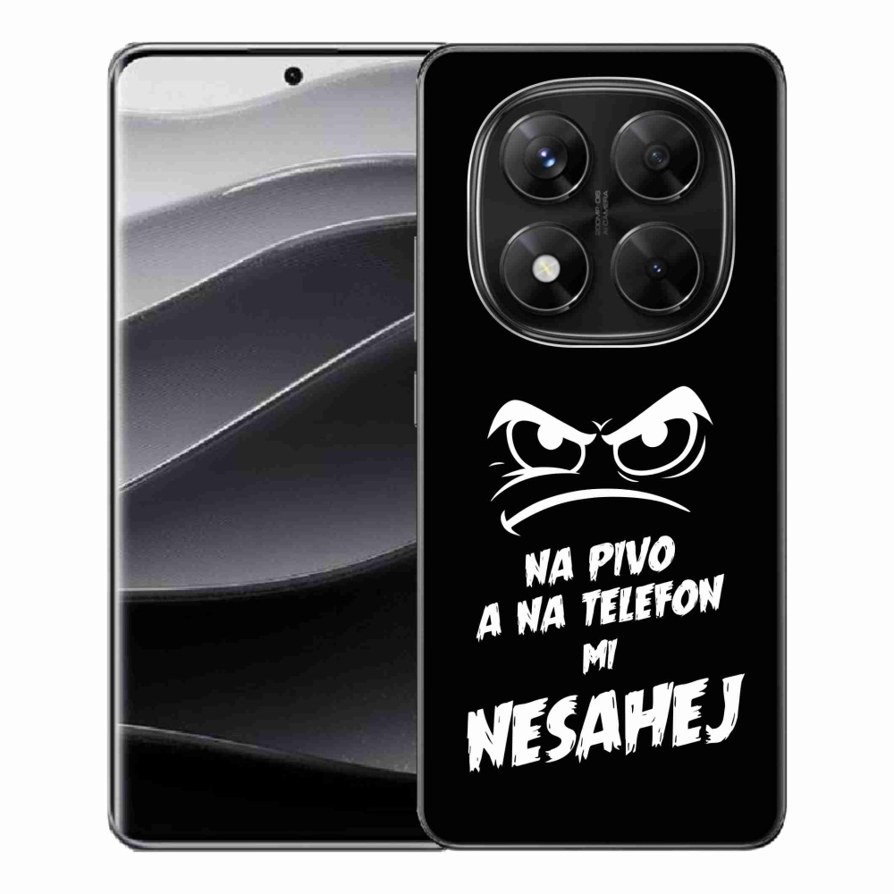 Gél borító mmCase a Xiaomi Redmi Note 14 Pro 5G/Poco X7 5G - sör motívum 2 fekete háttérhez