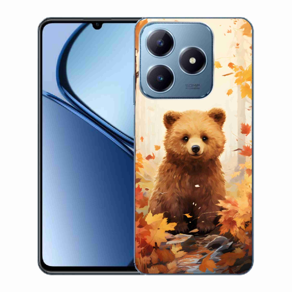 Gél borítás mmCase a Realme C63 készülékhez - medve az erdőben