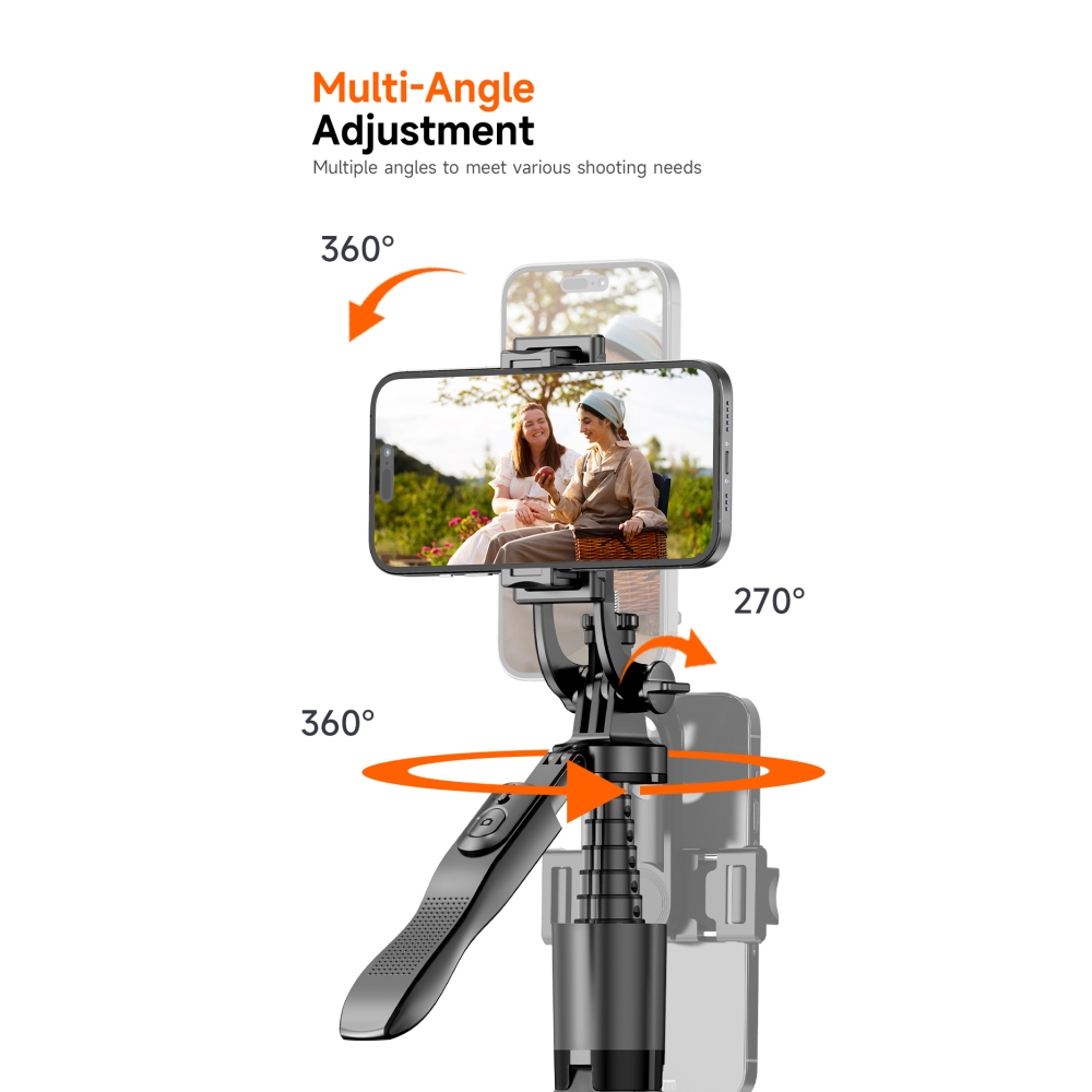 Teleszkópos szelfibot L16-TT 1,8 m-es állvánnyal és távirányítóval