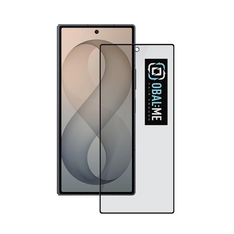 OBAL:ME Privacy 5D edzett üveg a Samsung Galaxy Z Fold 8-hoz, Ultra Black