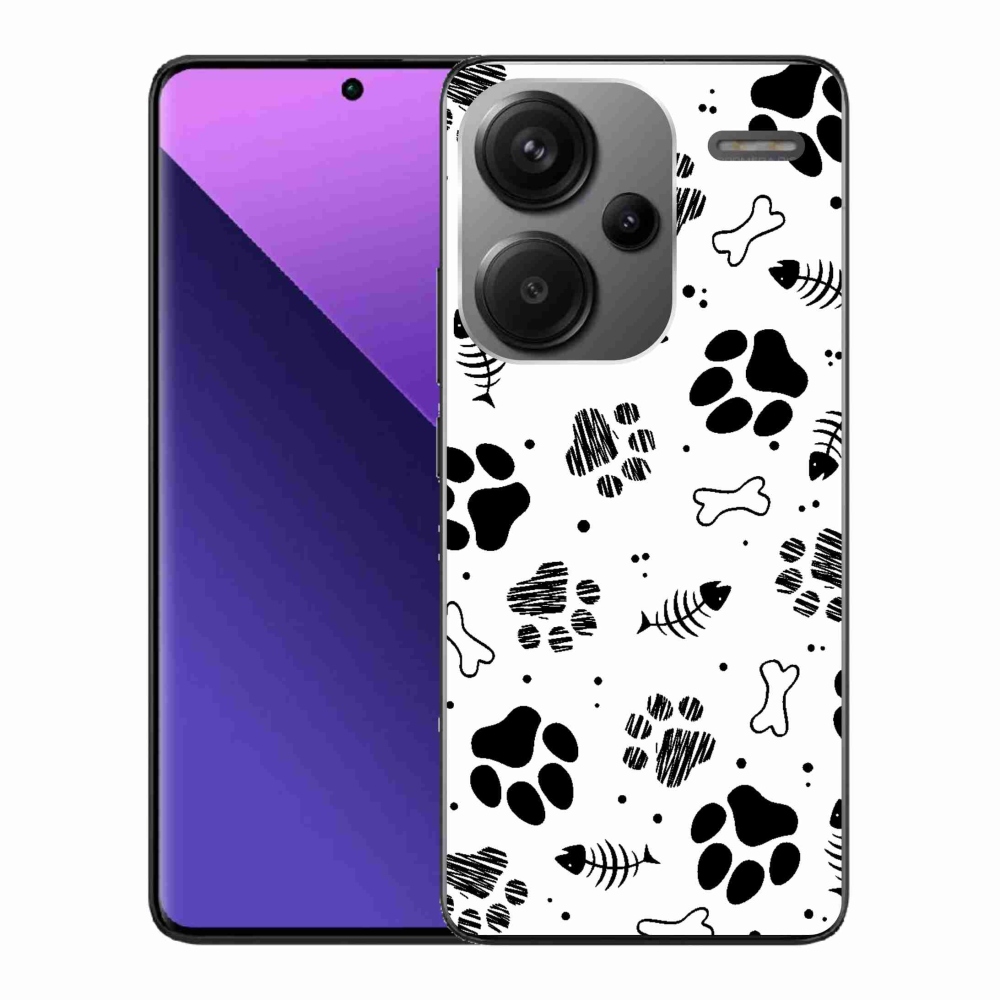 Gél borítás mmCase a Xiaomi Redmi Note 13 Pro+ 5G - kutyamancsok 1