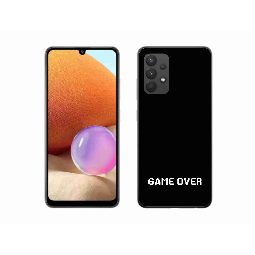 Gél borítás mmCase Samsung Galaxy A32 4G - játék fekete háttérrel