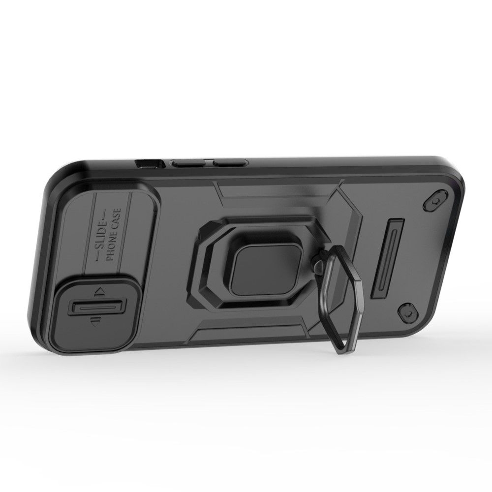 Ütésálló borítás iPhone 15 készülékhez - fekete