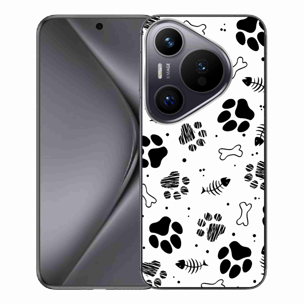 Gél borítás mmCase a Huawei Pura 70 Pro készülékhez - kutyamancsok 1