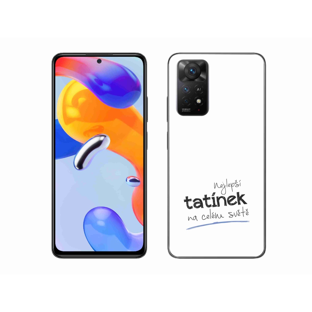 Gél borító mmCase a Xiaomi Redmi Note 11 Pro 4G/5G - legjobb apuci 4 fehér háttérrel