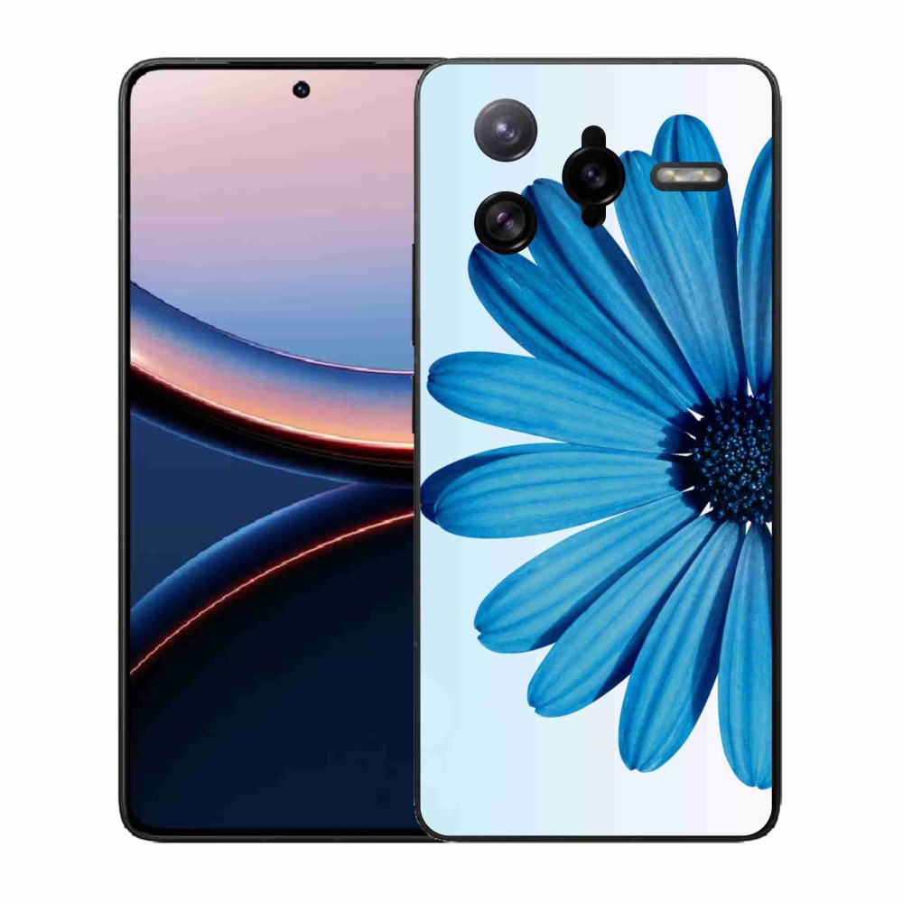 Gél borítás mmCase a Xiaomi Poco F7 Ultra készülékhez - kék margaréta