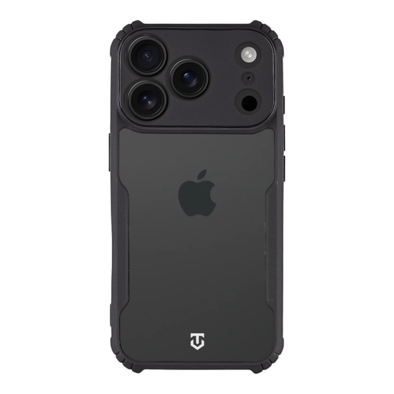 Tactical Quantum Stealth tok az Apple iPhone 18 Pro-hoz, átlátszó/fekete