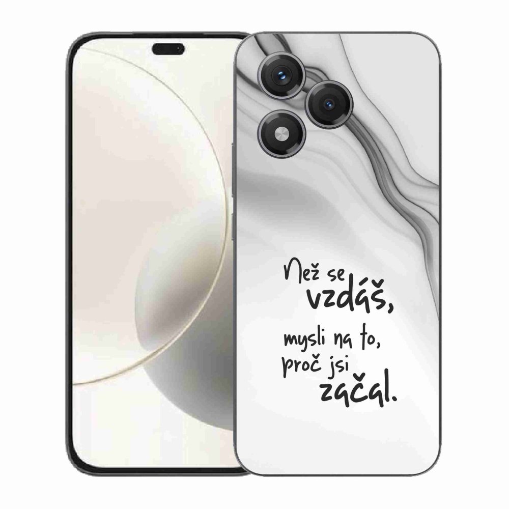 Zselés borítás mmCase a Honor 400 Lite készülékhez - idézet 2 fehér háttér