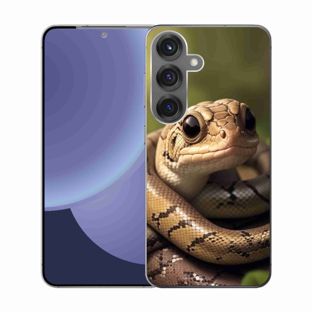 Zselés borítás mmCase Samsung Galaxy S25 készülékhez - kígyó 1