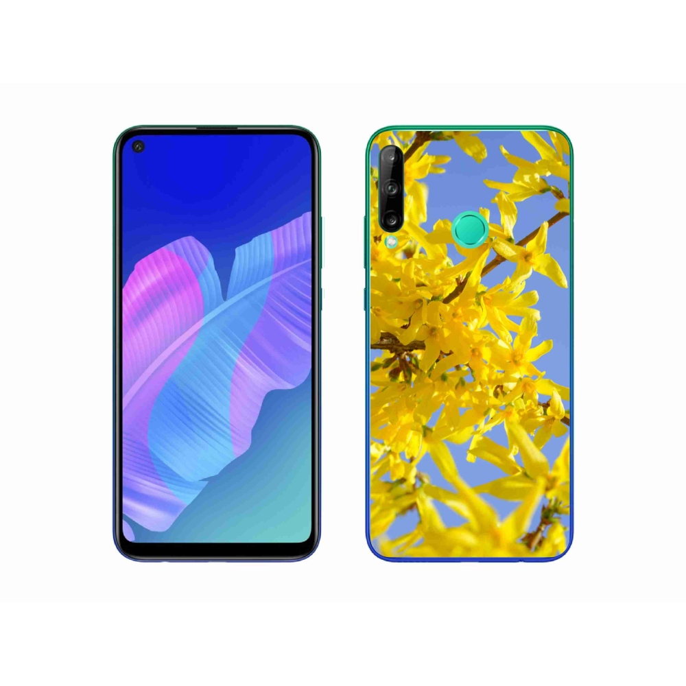 Gél borító mmCase a Huawei P40 Lite E számára - sárga virágok