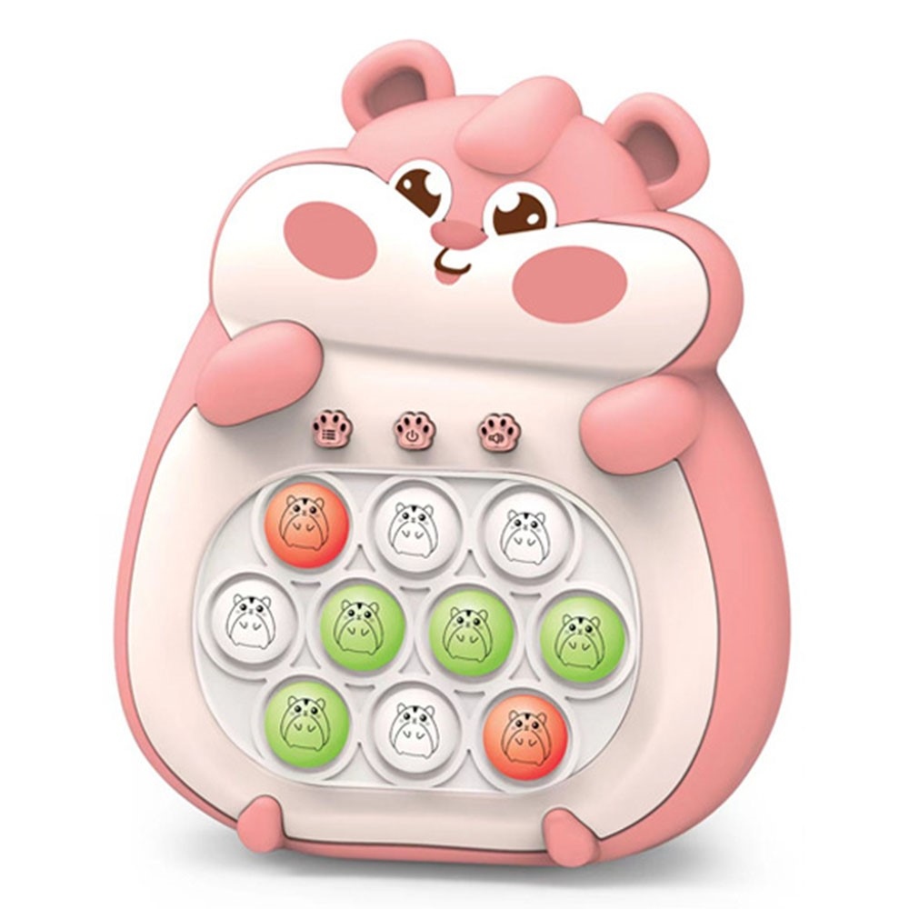 Elektronikus reakciójáték buborékpanellel gyerekeknek - rózsaszín