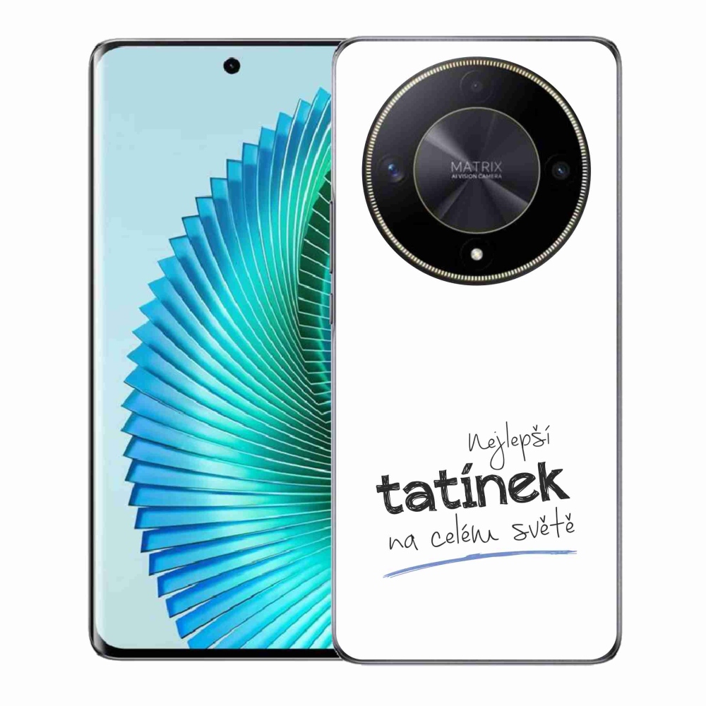 Gél borítás mmCase a Honor Magic 6 Lite 5G-n - Best Daddy 4 fehér háttérrel