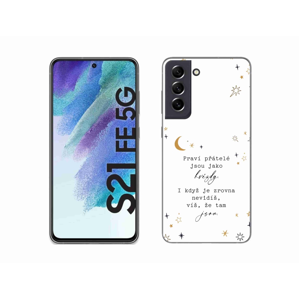 Gél borítás mmCase Samsung Galaxy S21 FE 5G - idézem 6 fehér háttér