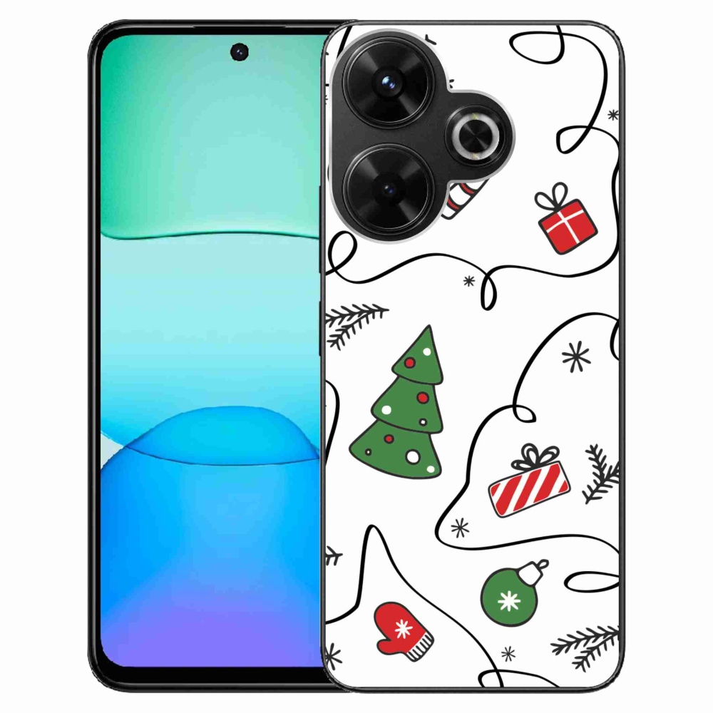 Gél borítás mmCase a Xiaomi Redmi 13 4G/Poco M6 4G - karácsonyi motívumokhoz