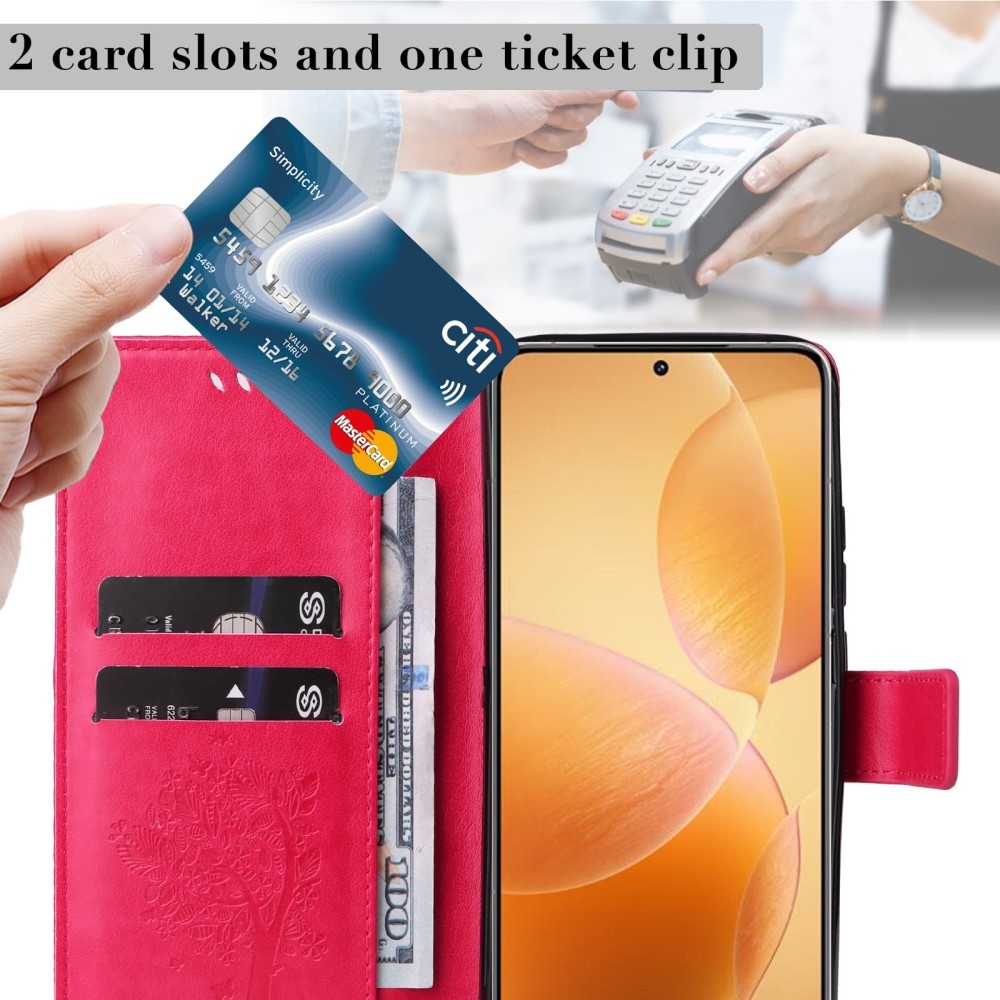 Fák könyve tok Xiaomi 14T Pro - rózsaszínű