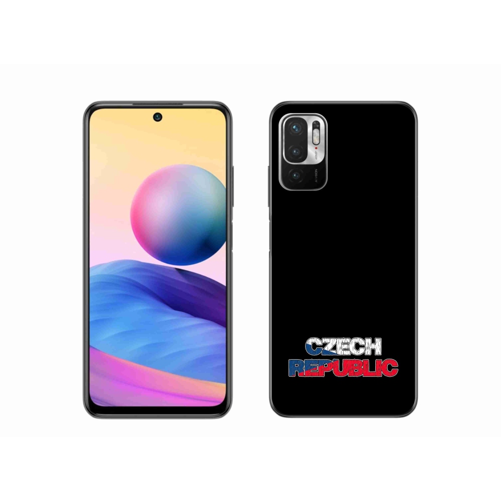 Gél borító mmCase a Xiaomi Poco M3 Pro/5G - Csehország fekete háttérrel