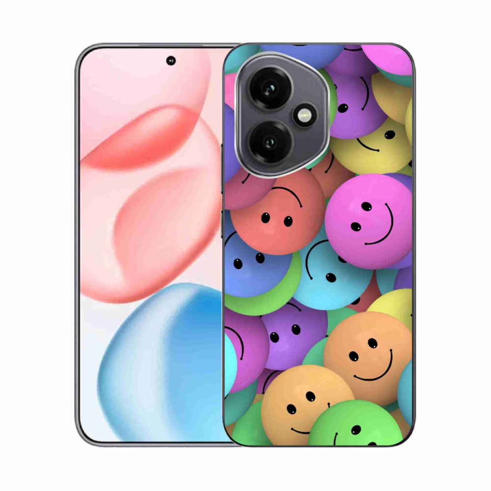 Zselés borító mmCase a Honor 400-hoz - színes smiley-k