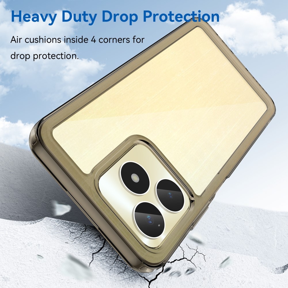 Gél tok fix hátlappal a Realme C51/C53 készülékhez - szürke