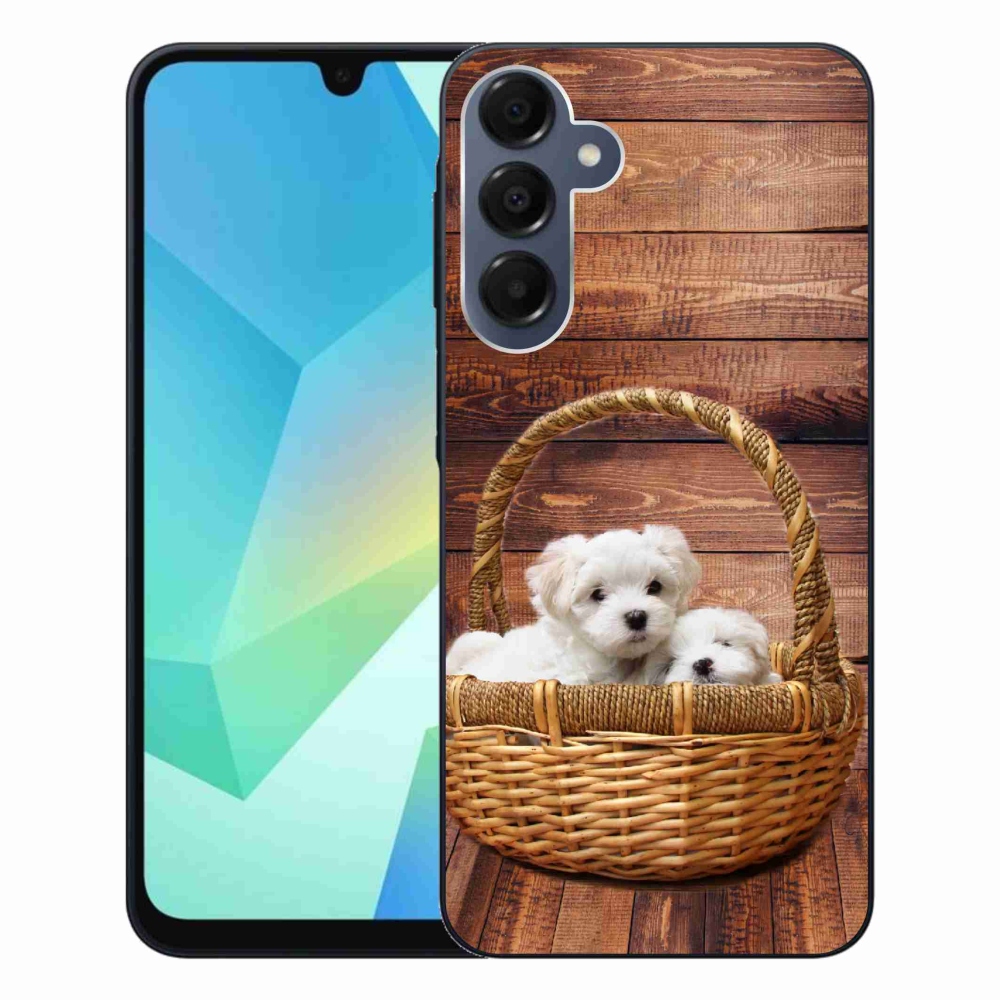 Zselés borítás mmCase Samsung Galaxy A16 4G/5G - kölyökkutyákhoz