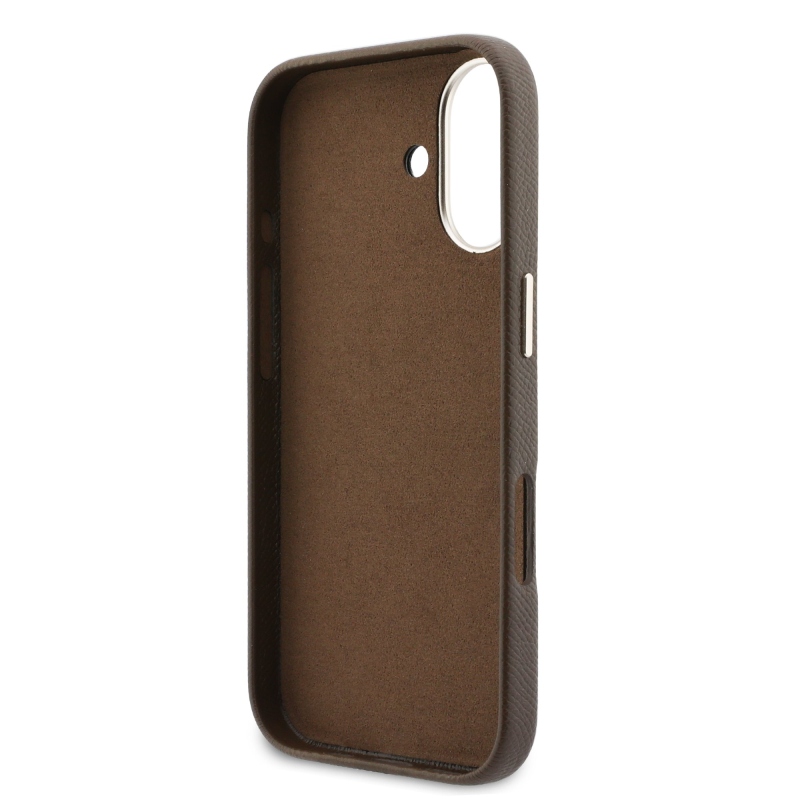 Guess PU gyanta logós hátlap iPhone 17 barna színű iPhone 17-hez