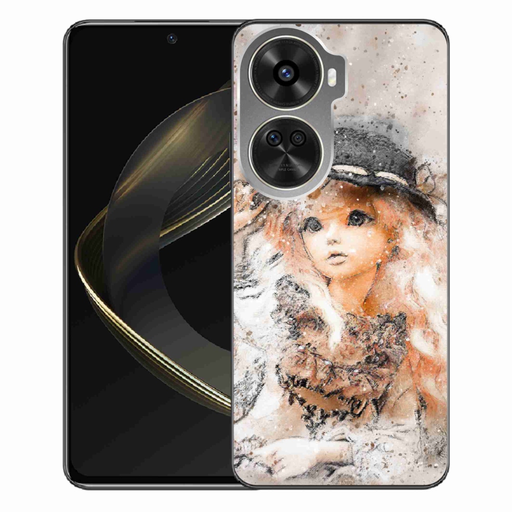 Gél borítás mmCase a Huawei Nova 12 SE-hez - lány kalapban