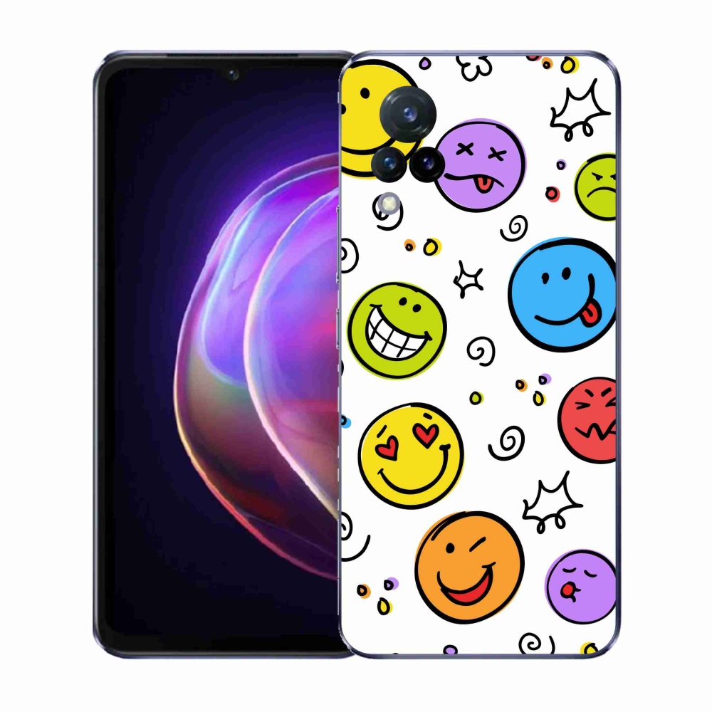 Gél borító mmCase a Vivo V21 4G/5G készülékhez - smiley-k