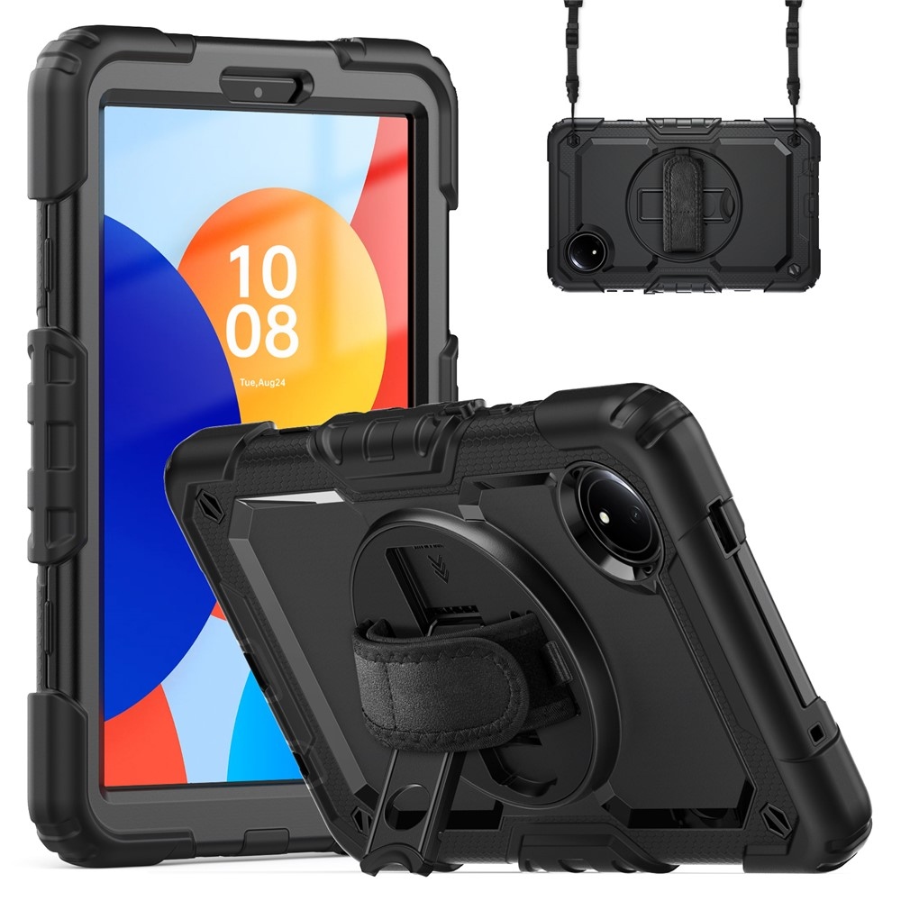 Strapabíró borító kéztartóval és vállpánttal Xiaomi Redmi Pad SE 8.7 - fekete