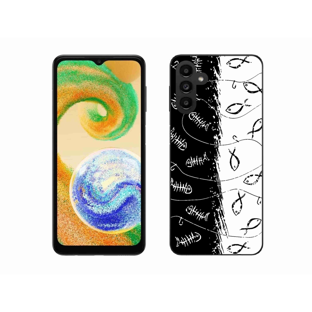 Zselés borítás mmCase Samsung Galaxy A04s (164.7x76.7x9.1mm) - csontvázak és halak számára