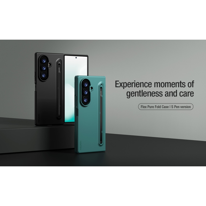 Nillkin Flex Pure Fold tolltartóval ellátott tok a Samsung Galaxy Z Fold 8-hoz, Ultra Black