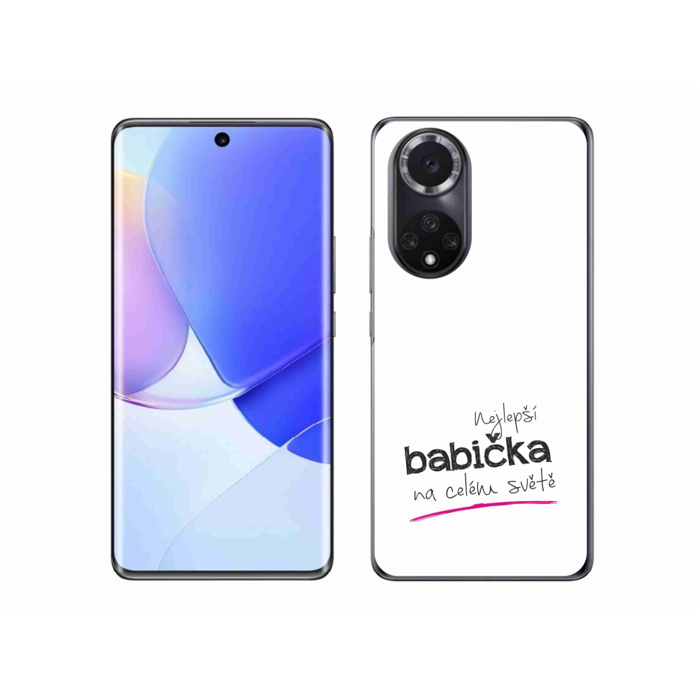 Gél borító mmCase a Huawei Nova 9 - legjobb nagymama 4 fehér háttérrel