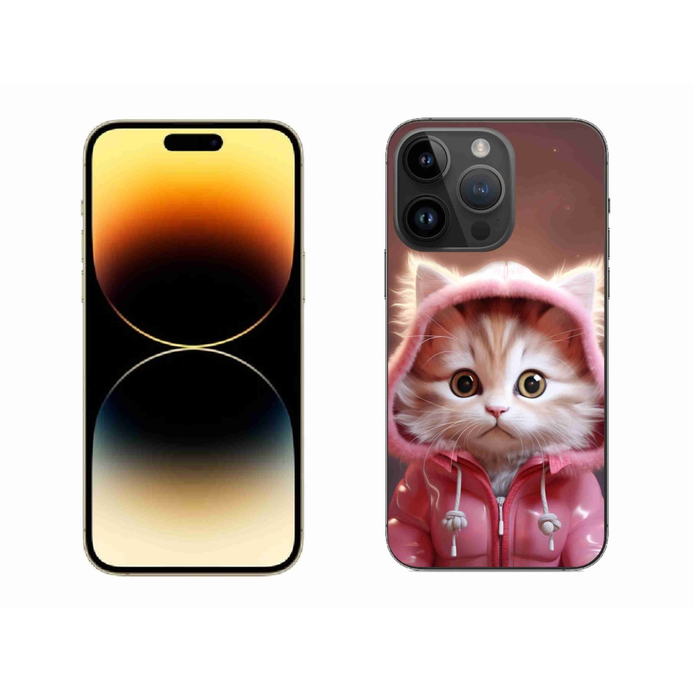 Gél borítás mmCase iPhone 14 Pro Max készülékhez - aranyos cica 3