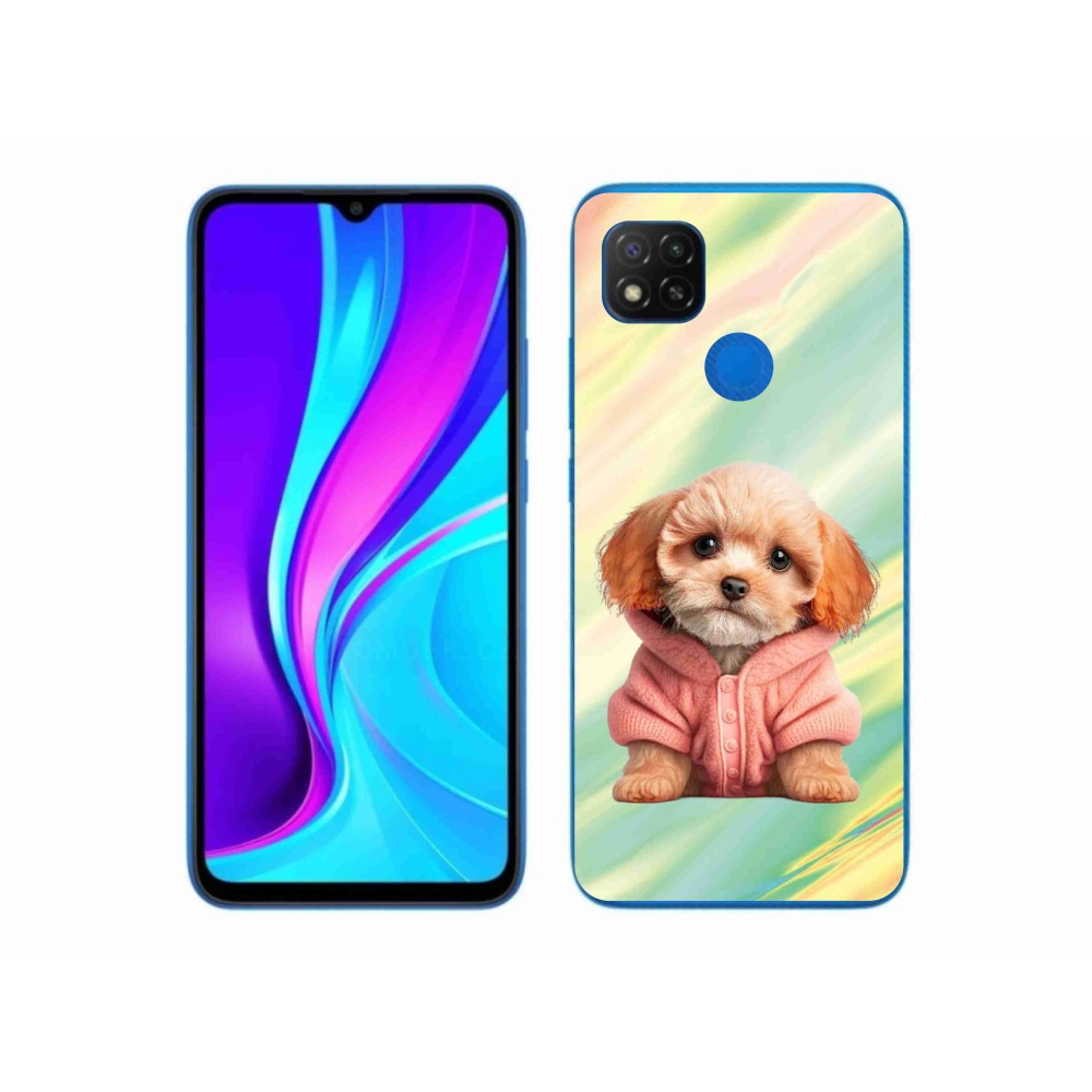Gél borítás mmCase a Xiaomi Redmi 9C-hez - kiskutya pulóverben