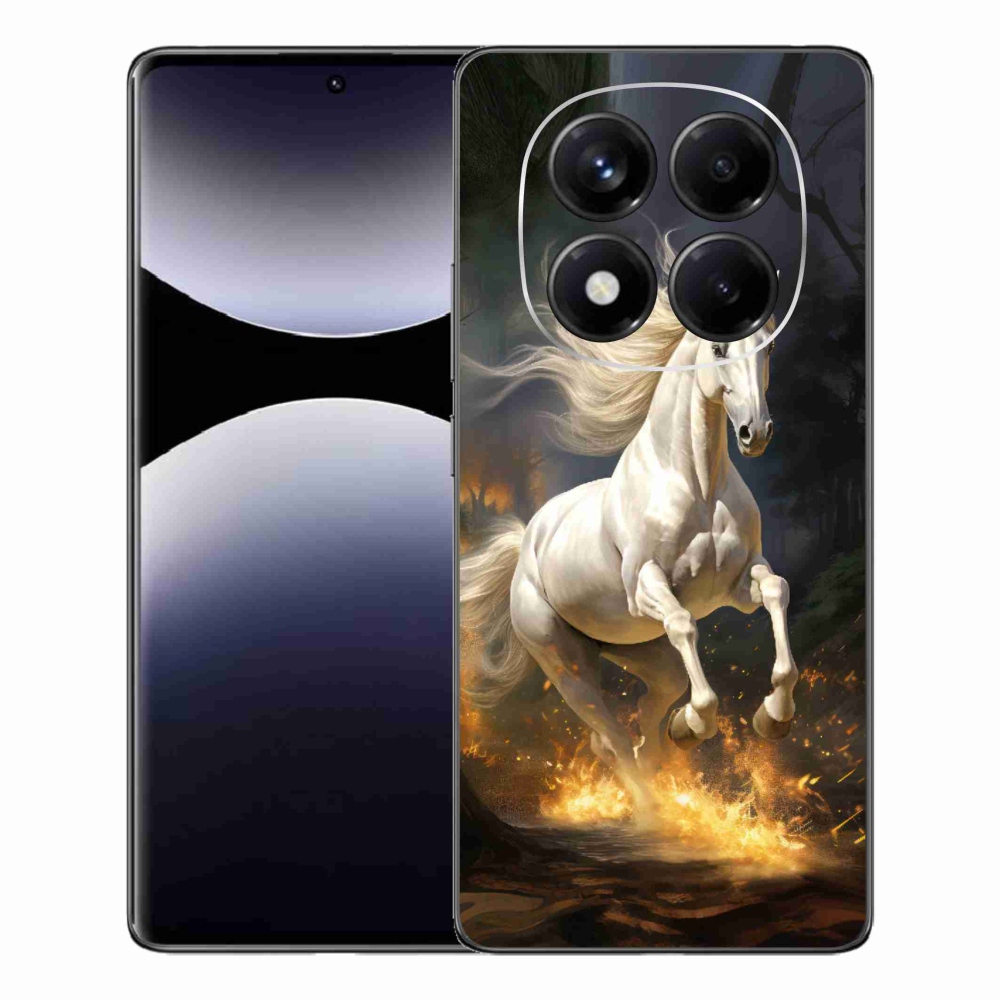 Gél borítás mmCase a Xiaomi Redmi Note 14 Pro-hoz - fehér ló 2