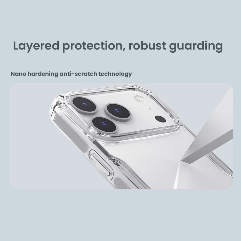 Nillkin Nature TPU PRO borító Apple iPhone 17 Pro számára Átlátszó