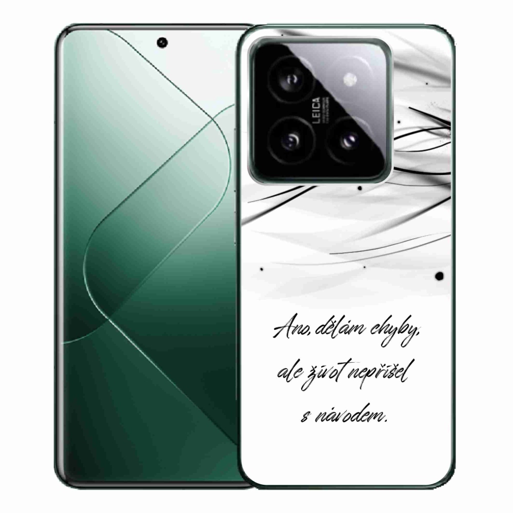 Gél borítás mmCase a Xiaomi 14 Pro számára - idézem fehér háttér