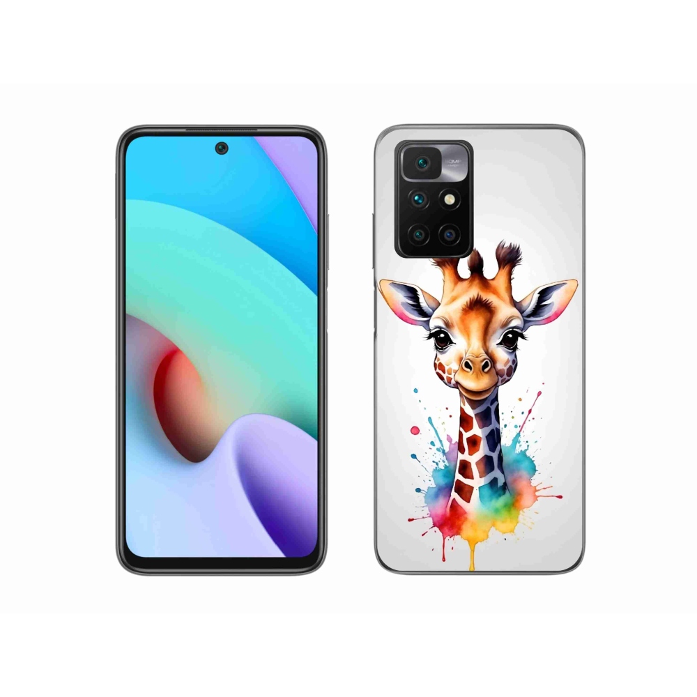 Zselés borítás mmCase a Xiaomi Redmi 10/Redmi 10 (2022) - zsiráf 1