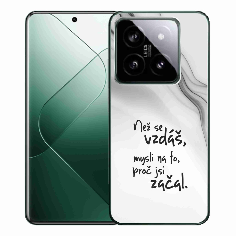 Gél borítás mmCase a Xiaomi 14 Pro-hoz - idézem 2 fehér háttér