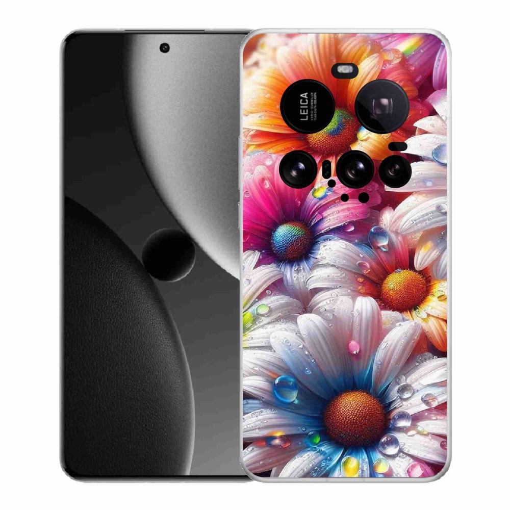 Gél borítás mmCase a Xiaomi 15 Ultra számára - színes százszorszépek