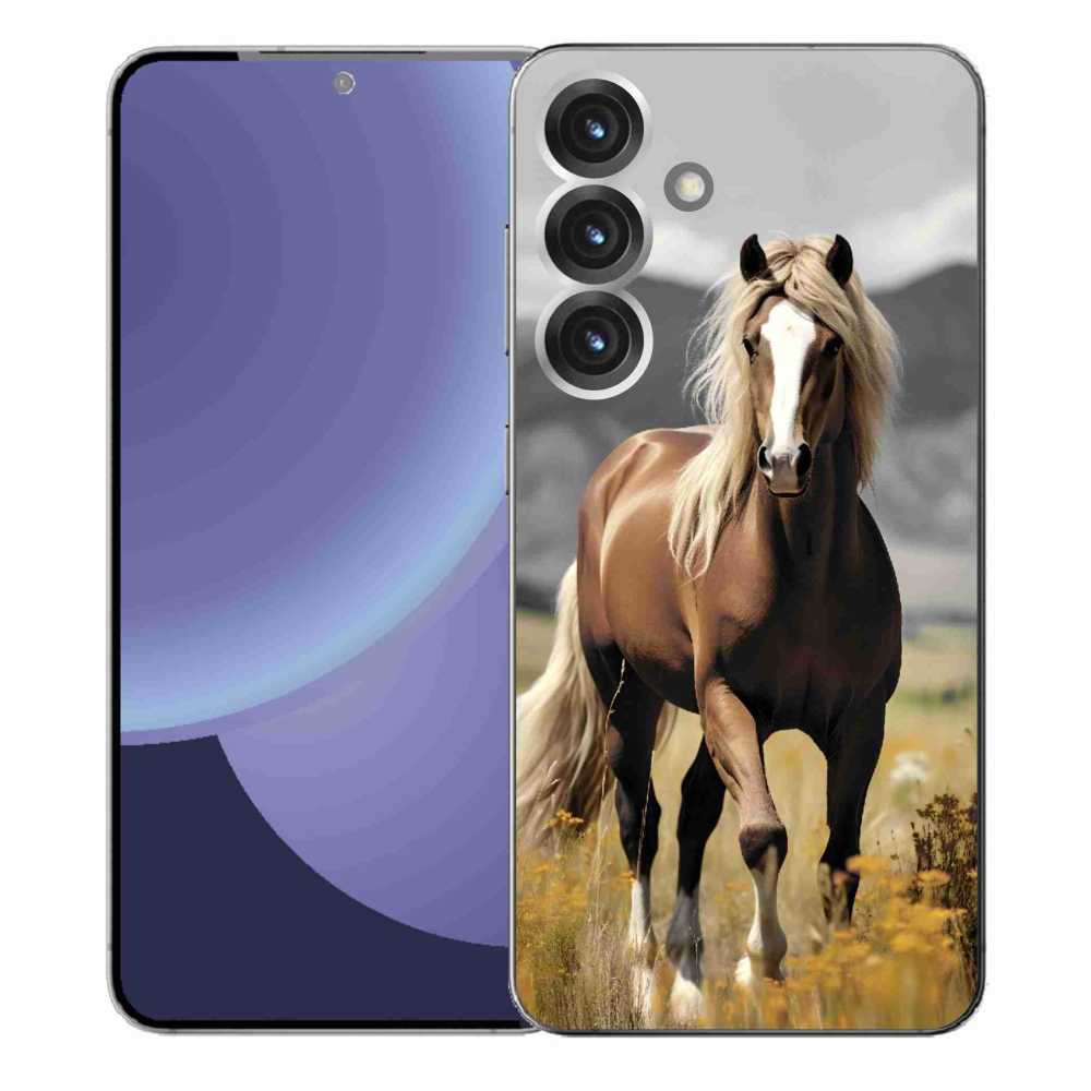 Gél védőhuzat mmCase Samsung Galaxy S25+ - barna ló 1