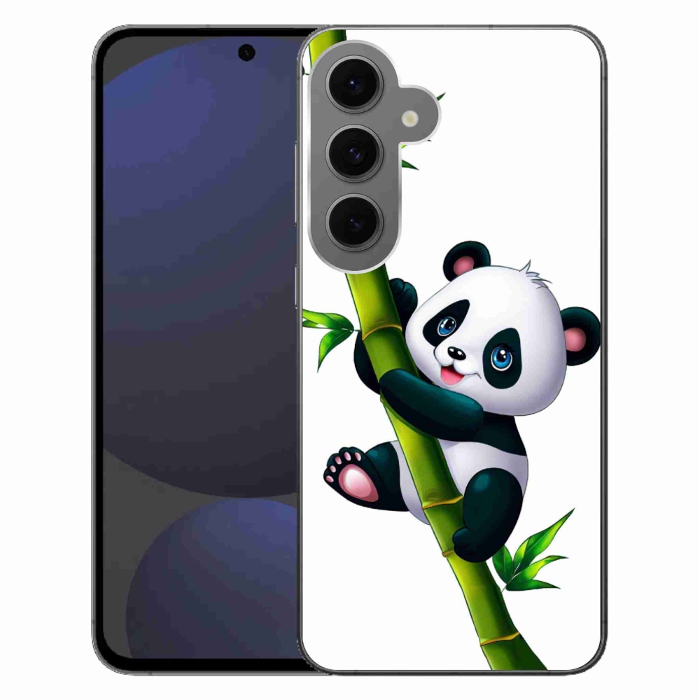 Gél borítás mmCase Samsung Galaxy S24 FE készülékhez - bambusz pandával