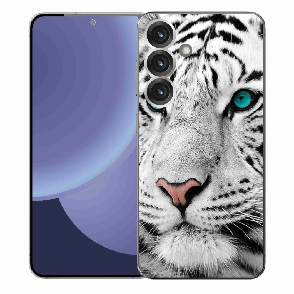 Gél védőhuzat mmCase Samsung Galaxy S25+ - fehér tigris