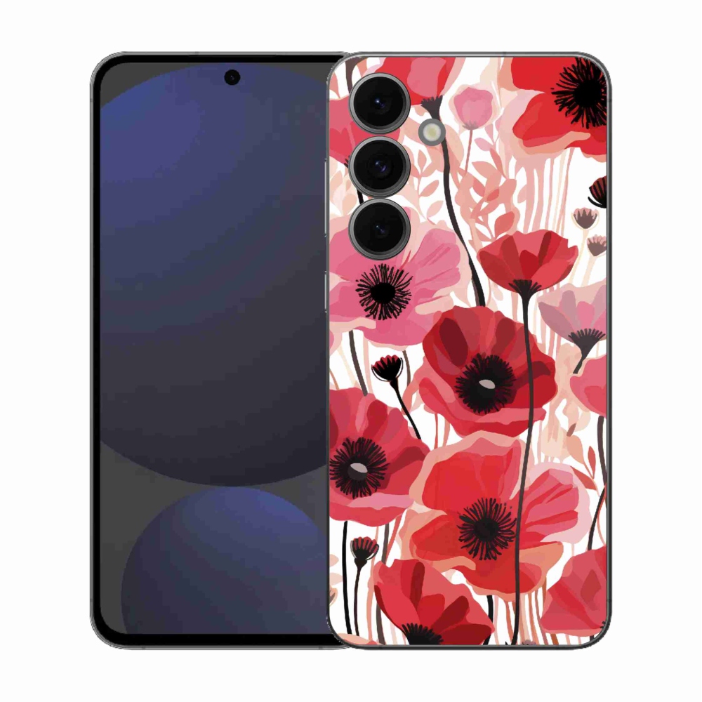 Gél védőhuzat mmCase Samsung Galaxy S25 FE - mákos 1