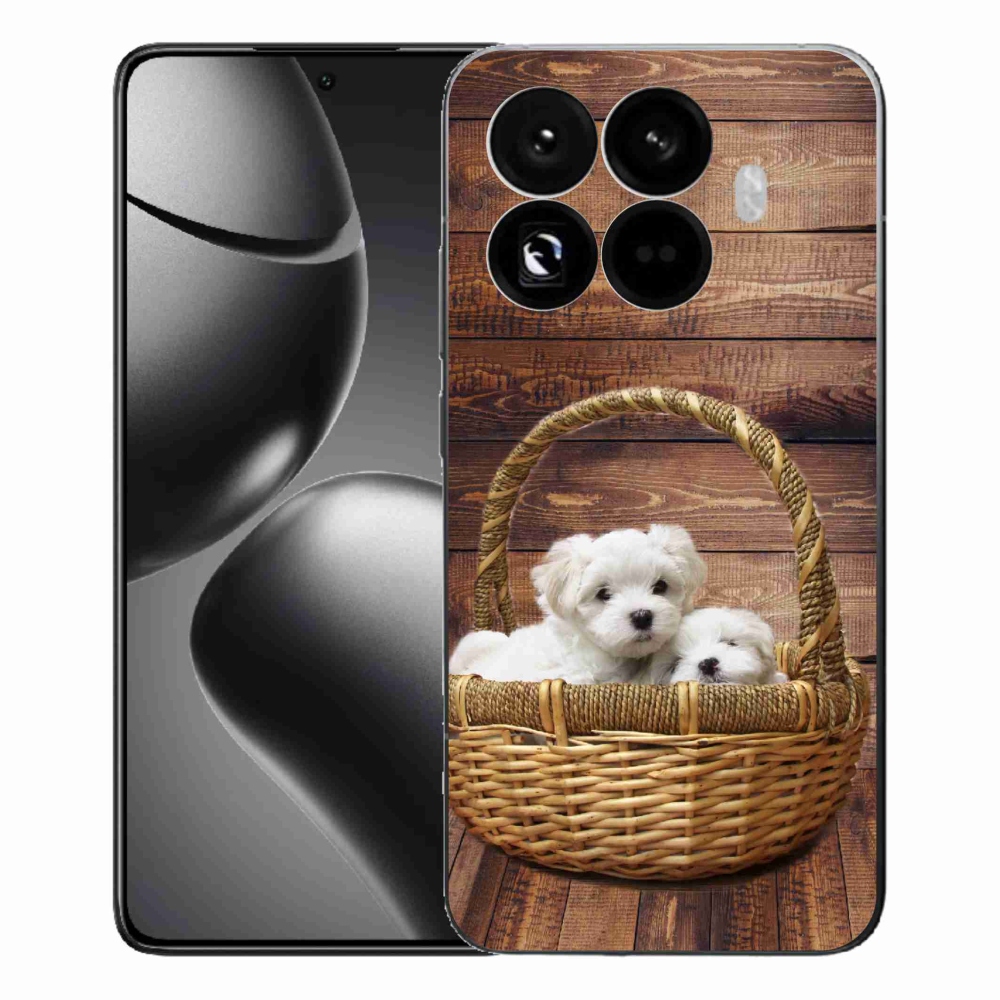 Gél borítás mmCase a Xiaomi 15T Pro számára - kölyökkutyák