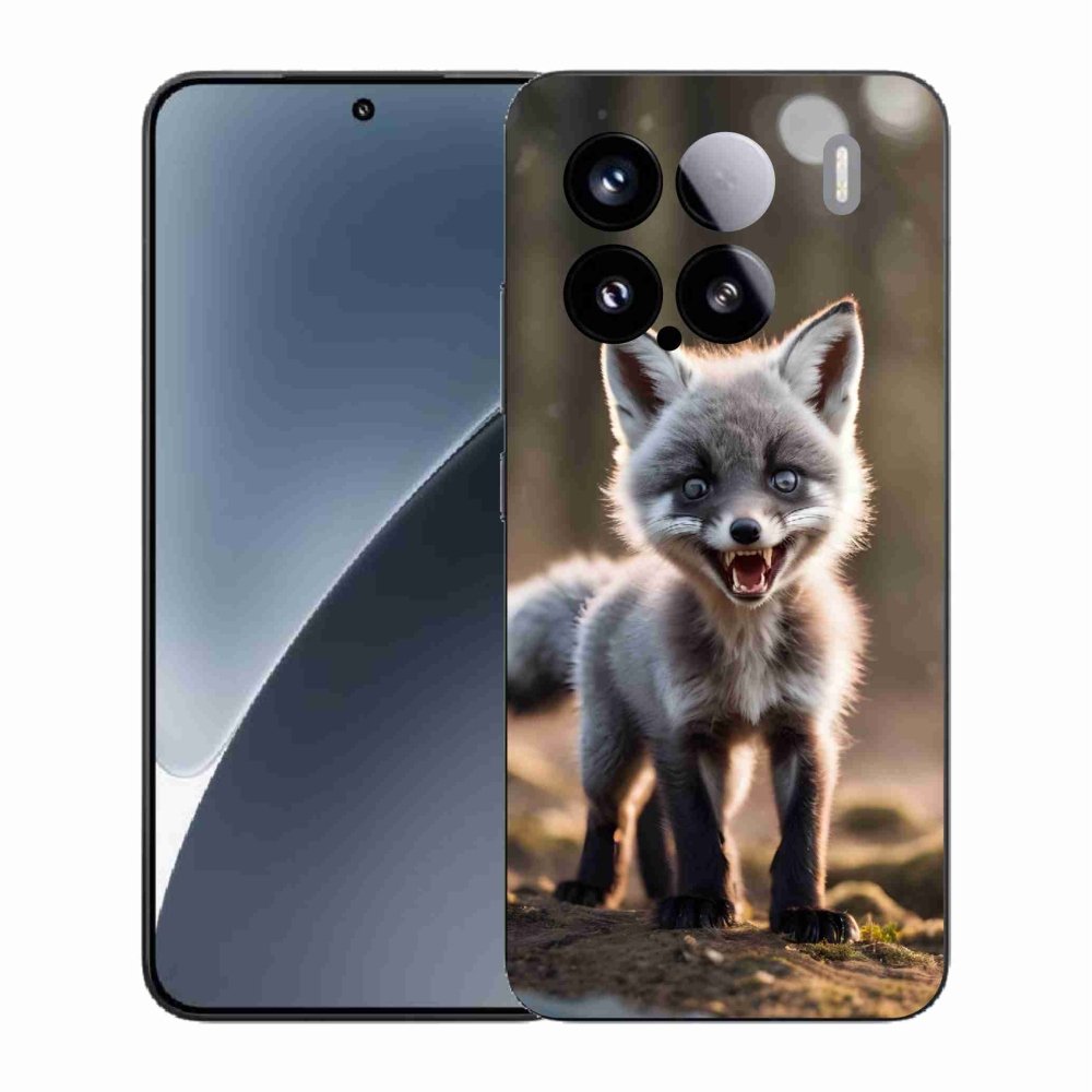 Gél borító mmCase a Xiaomi 15 - angry fox számára