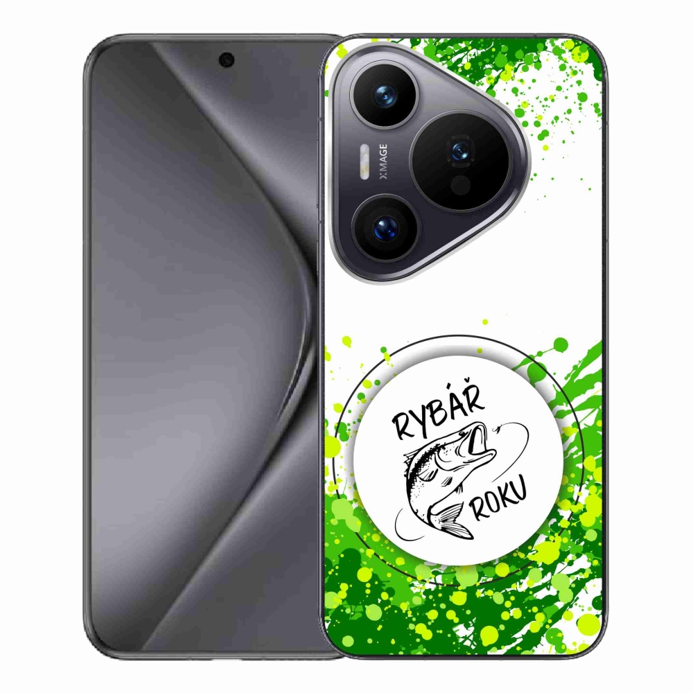 Gél borító mmCase a Huawei Pura 70 Pro - az év horgásza fehér háttérrel