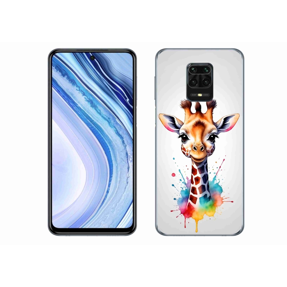Gél borítás mmCase a Xiaomi Redmi Note 9S-hez - zsiráf 1