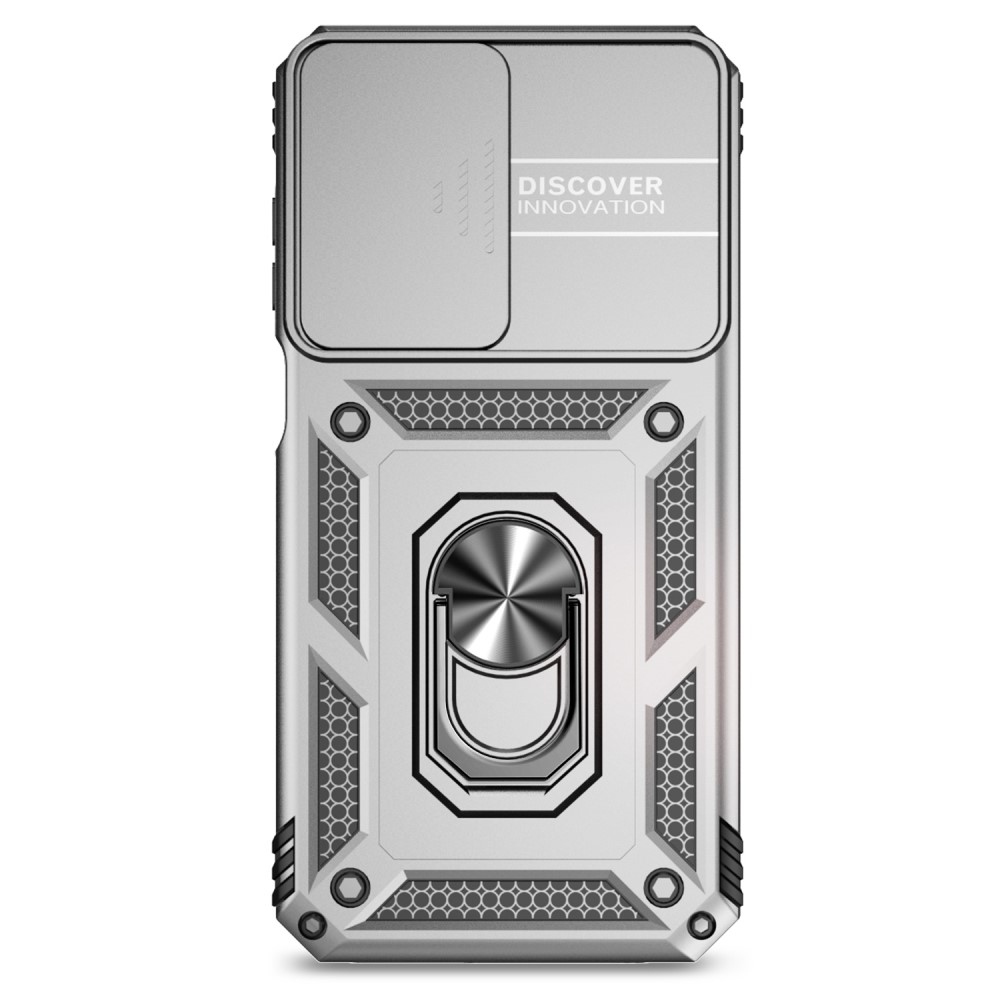 Csúszásálló hibrid borítás Samsung Galaxy A55 5G készülékhez - ezüst színű