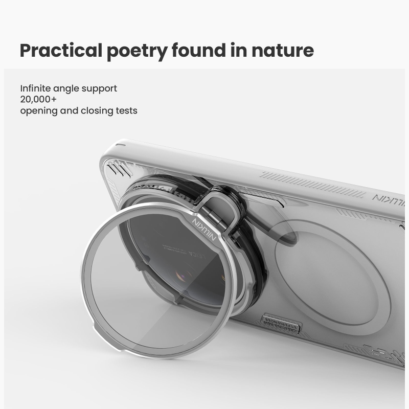 Nillkin Iceblade Prop mágneses borító a Xiaomi 17 Ultra sötét éjszakai fekete színhez